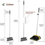 Eyliden Broom and Dustpan Combo Set, Self-Cleaning with Dustpan Teeth, Stand up, Extendable to 52", Dark Grey - Image 2