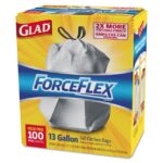 FORCEFLEXPLUS TALL KITCHEN DRAWSTRING TRASH BAGS, 13 GAL, 0.72 MIL, 23.75" X 24.88", WHITE, 100/BOX - Image 3