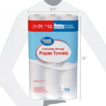 Great Value Everyday Strong Paper Towels, Split Sheets, 12 Double Rolls, Compare to Sparkle - Image 3