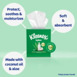 Kleenex Lotion Facial Tissues with Coconut Oil, 4 Cube Boxes, 60 Tissues per Box, 3-Ply - Image 2