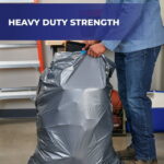 Hefty Steelsak Heavy Duty Large Trash Bags, Gray, Unscented, 39 Gallon, 30 Count - Image 3
