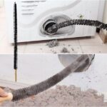 NUHUi Clothes Dryer Vent Cleaner Kit Compatible with All Vacuum Cleaners Includes Hose Attachment Lint Brush Gloves And Vacuum Hose