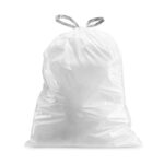 Plasticplace Trash Bags, Compatible with Simplehuman Code H, 8-9 Gallon Trash Can Liners, White Drawstring Garbage Bags, 100 Count, 18.5"x28", Heavy Duty, Tear-Resistant Kitchen & Bathroom - Image 3