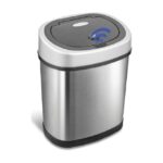 Nine Stars Automatic Bathroom Trash Can, 3 Gallon Plastic Motion Sensor Garbage Bin with Soft Close Lid, Teal - Image 2