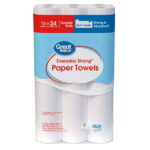 Great Value Everyday Strong Paper Towels, Split Sheets, 12 Double Rolls, Compare to Sparkle - Image 2