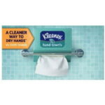 Kleenex Disposable Hand Towels, 8" Width x 9.1" Length, 1-Ply, 60 Count, 6 / Carton - Image 3