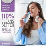 Body Wipes for Women - 12 Pack - 120 Extra Thick Deodorant Wipes - Rinse-Free Lavender Body Wipes - Wet Wipes for Body And Face - Personal Hygiene Wipes for Women Men Teens Adults - biodegradable - Image 2