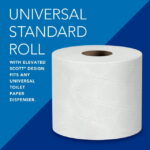 Scott Professional 100% Recycled Fiber Standard Roll Toilet Paper, Bulk (13217), 2-Ply, Elevated Design, White, Individually Wrapped (80 Rolls of 473 Sheets, 37,840 Sheet Total) - Image 2