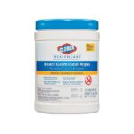 Clorox Healthcare 30577CT Bleach Germicidal Wipes 6 x 5 Unscented 150/Canister - Image 3