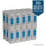 Georgia Pacific Pacific Blue Select Two-Ply Perforated Paper Kitchen Roll Towels, 2-Ply, 11 x 8.8, White, 85/Roll, 30 Rolls/Carton