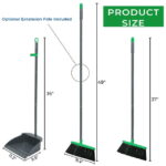 Treelen Broom whit Dustpan Combo Set for House Floor Cleaning Green - Image 3