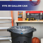 Hefty Steelsak Heavy Duty Large Trash Bags, Gray, Unscented, 39 Gallon, 30 Count - Image 2