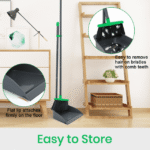 Treelen Broom whit Dustpan Combo Set for House Floor Cleaning Green - Image 2