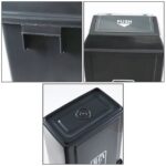 Lesbin 4-Pack 13 Gallon Kitchen Trash Can with Lid, Plastic Garbage Bin for Kitchen, Gray - Image 3