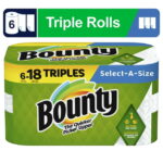 Bounty Paper Towels Select-a-Size, 6 Triple Rolls