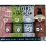 Mrs. Meyers Clean Day Hand Soap Holiday Variety Pack, 16 Fluid Ounce (Pack of 4)