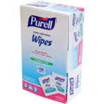 Hero image 0 of PURELL Sanitizing Hand Wipes, Individually Wrapped, 5 x 7, Unscented, White, 100/Box , Each, 0 of 6    Flash Deal Popular pick PURELL PURELL Sanitizing Hand Wipes, Individually Wrapped, 5 x 7, Unscented, White, 100/Box , Each