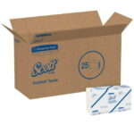 Scott 01980 Scottfold Paper Towels, 9 2/5 X 12 2/5, White, 175 Towels/pack, 25 Packs/carton