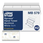 Tork Premium Soft Xpress 3-Panel Multifold Hand Towels Wipes 9.13 x 9.5, 135/Packs, 16 Packs/Carton - Image 2