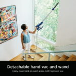 Shark Rocket Corded Stick Vacuum, Carpet & Hardfloors, Removable Handvac, Pet Friendly, HV200 Blue