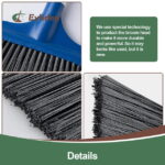 Eyliden Heavy-Duty Stiff Bristle Broom, Outdoor Commercial, Perfect for Courtyard Garage Lobby Mall Market Floor, 54.3 in, Blue - Image 3