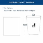 13 gallon Trash Bags Drawstring (Count 100), Tall Kitchen Garbage Bags, Blue - Image 2