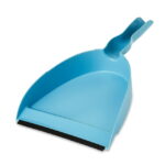 Great Value Plastic Dust Broom & Pan, Blue - Image 3