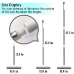 Simperf Pet Hair Removal Rubber Broom, Broom with Built-in Squeegee 47" Long Handle Floor Brush for Carpet with Self-adhesive Wall Hanging Storage Holder - Image 2