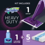 Swiffer Wet Jet Mop, Floor Cleaner for Mopping Wood, Laminate, Tile, Cleaning Set, Fresh Scent - Image 2