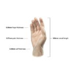 Basic Medical Clear Vinyl Exam Gloves - Latex-Free & Powder-Free - VGPF-3003 (Case of 1,000), Large - Image 3