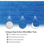 Yocada Spray Mop with Adjustable Iron Pole for Home Office Floor Cleaning Total 2 Mop Pads, Blue - Image 2