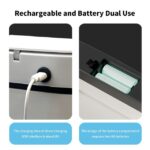 Fyydes 3.7 Gallon Automatic Touchless Trash Can, Motion Sensor Waste Bin with Lid, White - Image 2