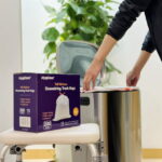 HygiCare 13 Gallon Tall Kitchen Drawstring Trash Bags, 200 Count, Lavender Scent, Super Strong, Leakproof - Image 2