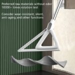 Tyethy Magic Broom Multifunction Rubber Push Broom for Bathroom, Window, Indoor Cleaning, 52" Long Silicone Broom, Squeegee, Pet Hair Remover - Image 2