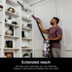 Shark Stratos Bagless Upright Vacuum, Pet Friendly, DuoClean PowerFins HairPro, Self-Cleaning Brushroll, Odor Neutralizer Technology, AZ3000 Red Plum - Image 3