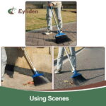 Eyliden Heavy-Duty Stiff Bristle Broom, Outdoor Commercial, Perfect for Courtyard Garage Lobby Mall Market Floor, 54.3 in, Blue - Image 2