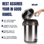 Plasticplace Black 7-10 Gallon Trash Bags, High Density, 24x24, 1000/Case, 8 Microns - Image 2