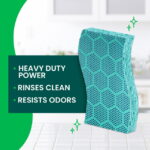 Scotch-Brite Stay Fresh Sponges, Heavy Duty, Odor Free Guarantee, Antibacterial, 3 Scrubbers - Image 3